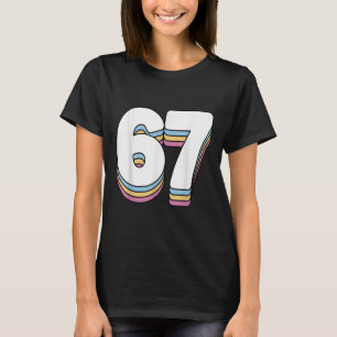 Lustig 6 7 Meme Six Seven Gen Alpha Slang 67 T-Shirt