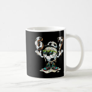 Lustig 6 7 Sechs Sieben 67 Fußball Meme Glasierte Kaffeetasse