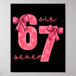 Lustig 6 7 Sechs Sieben 67 Meme Valentinstag Poster