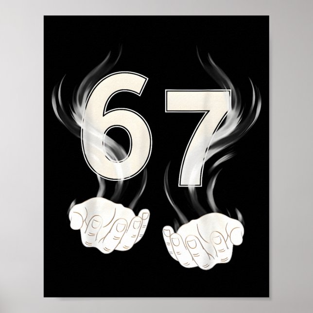 Lustig 6 7 Sechs Sieben 67  Poster (Vorne)