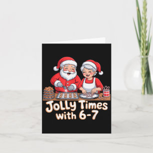 Lustig 6 7 Sechs Sieben Meme Weihnachten Santa Cla Karte