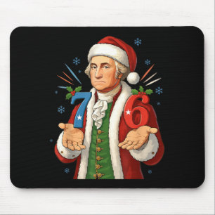 Lustig 7-6 6-7 George Washington Santa 67 Meme Chr Mousepad