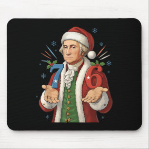 Lustig 7-6 6-7 George Washington Santa 67 Meme Chr Mousepad