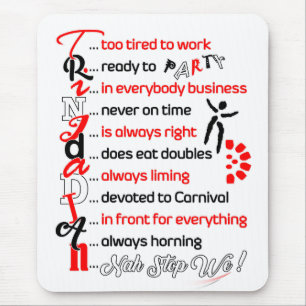 Lustig aber Wahre Trini-Beschreibung auf Mousepad