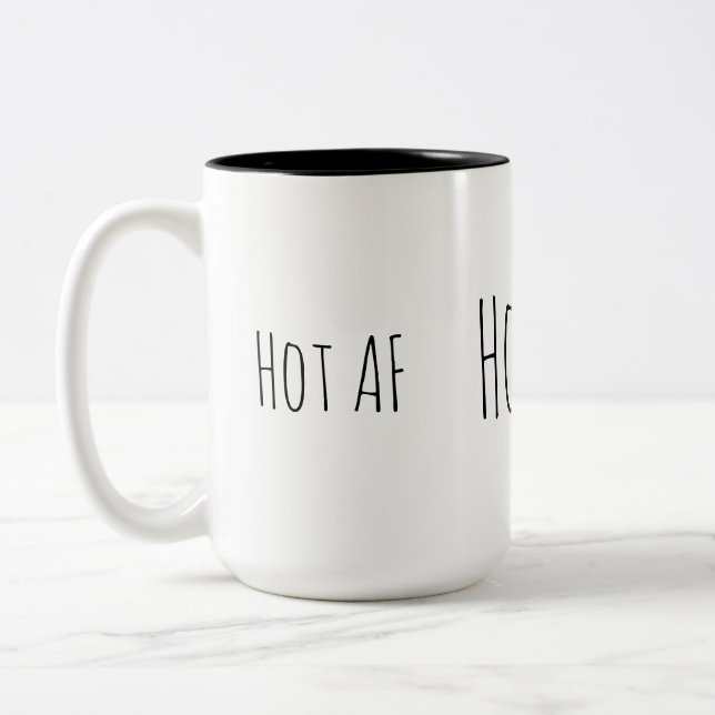 Lustig AF  Zweifarbige Tasse (Links)