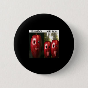 Lustig Alberne Ai Apple Gen Z Meme Brainrot Humor  Button