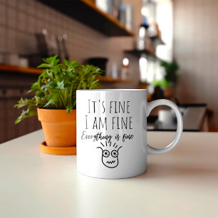 Lustig Alles ist in Ordnung Kaffeetasse