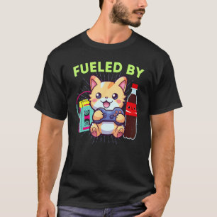 Lustig angetrieben von Gamer Cat Soda Pop & den 80 T-Shirt