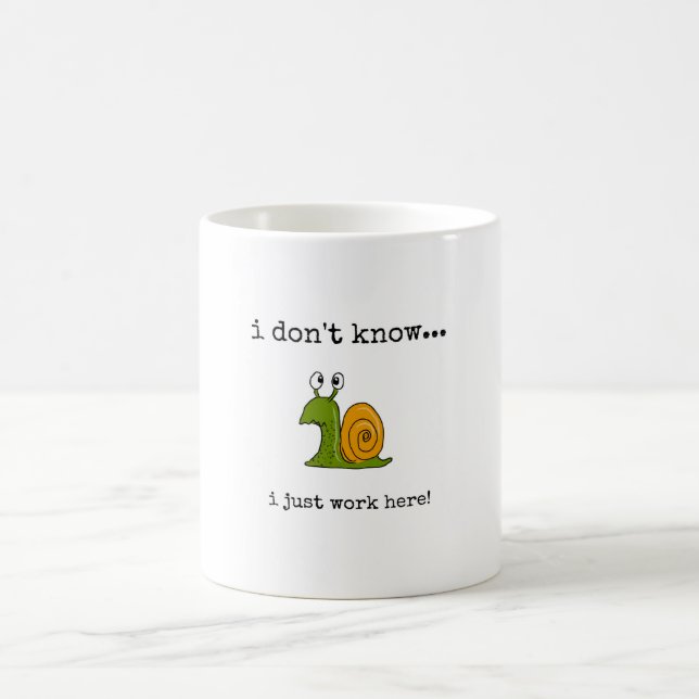 Lustig, Arbeit, Zitat, Kaffeetasse (Mittel)