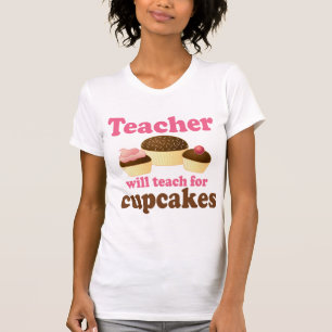 Lustig arbeitet für Kuchen-Lehrer T-Shirt