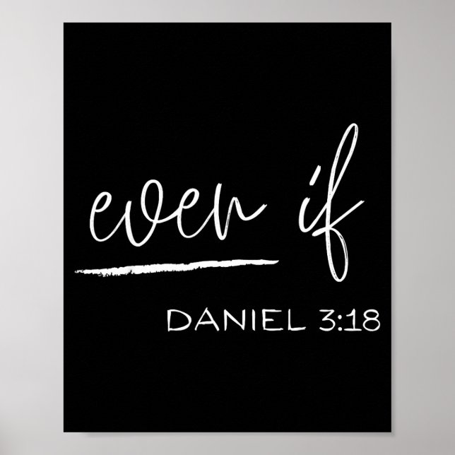 Lustig, auch wenn Daniel 3_18 Christlich religiös  Poster (Vorne)