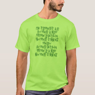 Lustig auf den Felsen in einem Boot T-Shirt