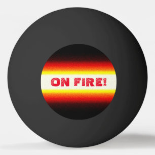 Lustig AUF FEUER klatschen Sie Gesprächs-rotes Tischtennisball