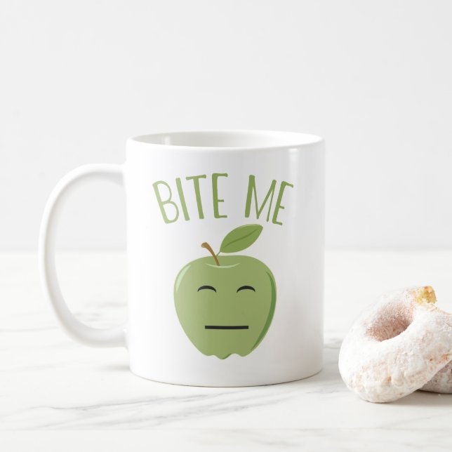 Lustig beißen Sie mich Tasse Apples Coffe (Mit Donut)
