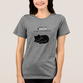 Lustig Benutzerdefiniert Ich Wachte Auf Katze Intr Tri-Blend Shirt