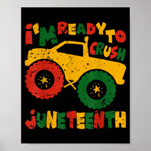 Lustig bereit Juneteenth zu rocken süßer Kinderwag Poster