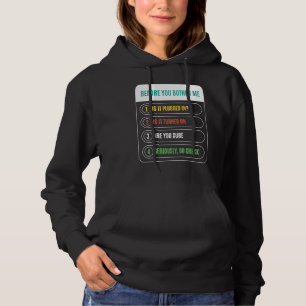 Lustig bevor du mich belästigst ist es eingesteckt hoodie