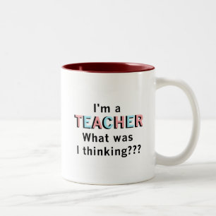 Lustig bin ich ein Lehrer-T-Shirts und Geschenke Zweifarbige Tasse