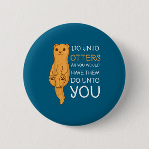 Lustig Bis Otter Seeotter Button