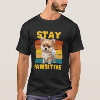 Lustig, Bleibt PAWsitiv!- Hunde Liebhaber Männer u T-Shirt