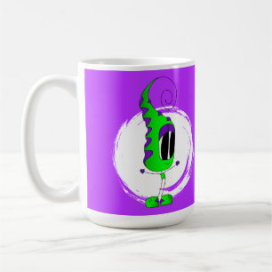 Lustig, Bunt, Eigenwillig, Cartoonfigur Kaffeetasse
