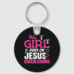 Lustig Christlich Dieses Mädchen Läuft Auf Jesus U Schlüsselanhänger