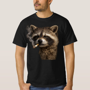 Lustig-cooler, dummer Waschbär-Meme im Vintage-Y2K T-Shirt