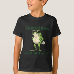 Lustig Cooler Frosch Grafik Manchmal Furze Ich Nur T-Shirt