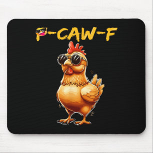 Lustig Cooles Huhn Sungles Caw F Humor Für Männer  Mousepad