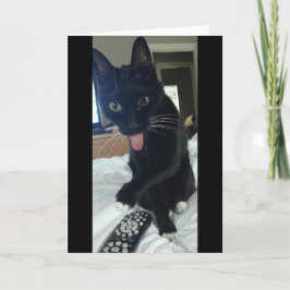 lustig Dankeschön, dass eine Katze entfernt verste Dankeskarte