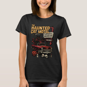 Lustig Das Gespenster Katzen Motel Sensenmann Grus T-Shirt