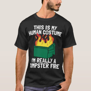 Lustig Das ist mein menschliches Kostüm-Müllcontai T-Shirt