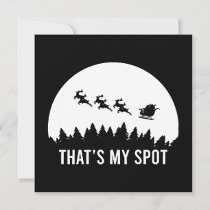 Lustig Das ist mein Platz Xmas-Session Santa auf S Einladung