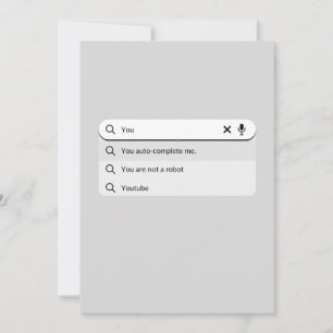 Lustig, dass du mich automatisch vervollständigst  feiertagskarte