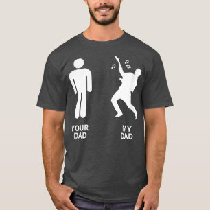 Lustig Dein Vater vs Mein Daddy Gitarre Musiker Ak T-Shirt