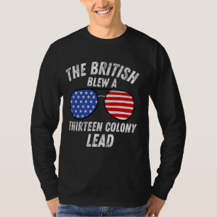 lustig der Britisch blähe eine 13 Kolonie Lead 4. T-Shirt