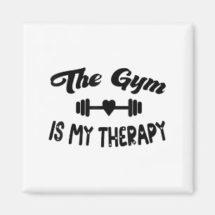 Lustig Der Fitnessstudio Ist Meine Therapie Motiva Magnet