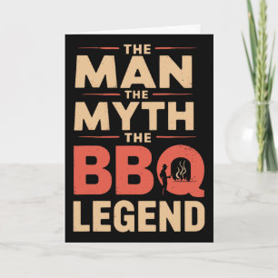 Lustig Der Mann Der Mythos Die Bbq-Legende Vaterta Karte