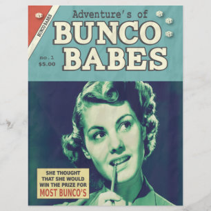Lustig Die Abenteuer von Bunco Babes Flyer