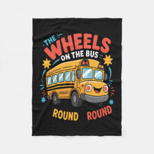 Lustig Die Räder Auf Dem Bus Fleecedecke