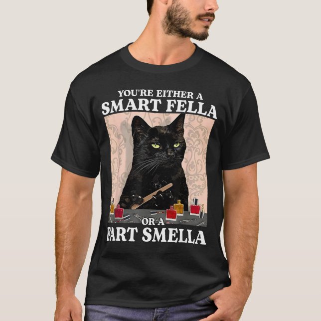 Lustig, du bist entweder ein schlauer Kerl oder ei T-Shirt (Vorderseite)