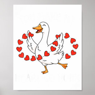 Lustig, du bringst mein Herz zum Hupen, dumme Gans Poster