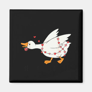 Lustig, du bringst mein Herz zum Hupen, Gans Herz Magnet