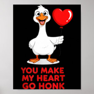 Lustig, du bringst mein Herz zum Hupen, passendes  Poster