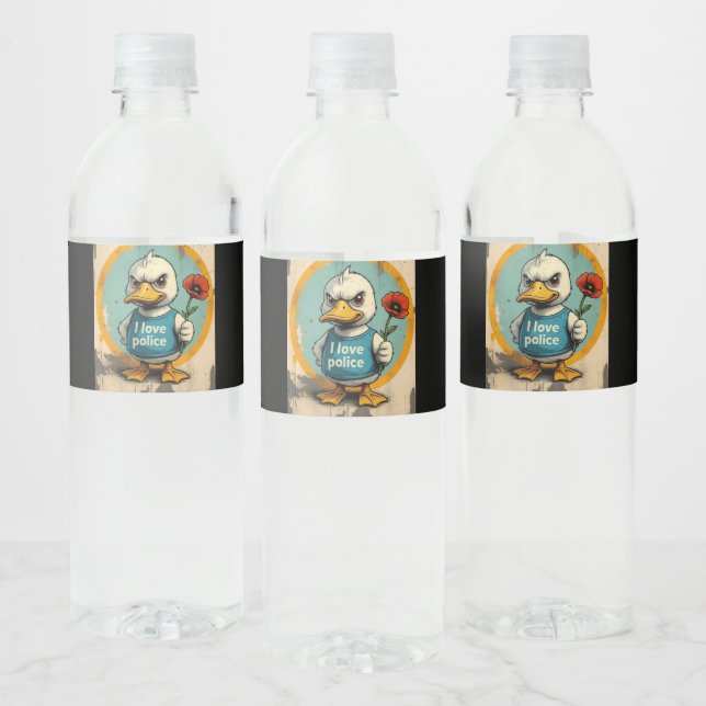 lustig dumm wasserflaschenetikett (Flaschen)