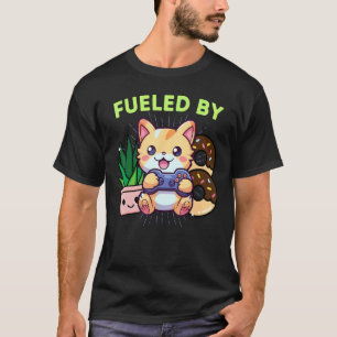 Lustig Durch Gamer-Katze-Pflanzen angetrieben Gami T-Shirt
