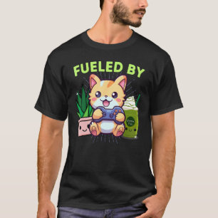 Lustig Durch Gamer-Katze Pflanzen-Matcha-Lattes &  T-Shirt