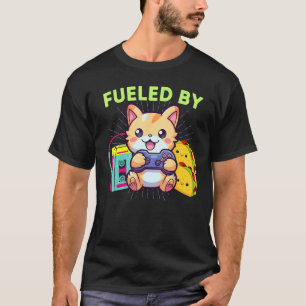 Lustig Durch Gaming Katzen Tacos & Der 80er Gamer T-Shirt