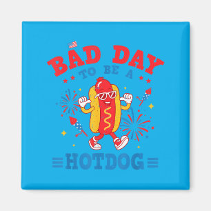 Lustig Ein schlechter Tag, um ein Hotdog zu sein F Magnet