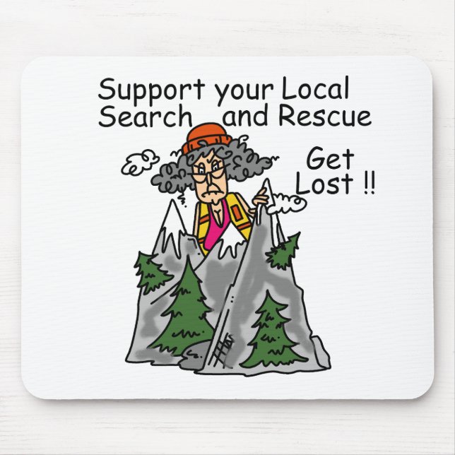 Lustig erhalten Sie verloren Mousepad (Vorne)